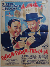 ? AFFICHE CINÉMA ORIGINALE - 1946 - Ploum - Ploum - Tra - La - La