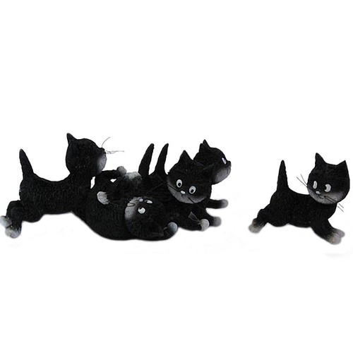 Statuette les chats par - les, dubout