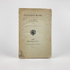 RAMBAUD : LA LANGUE MANDÉ . IMPRIMERIE NATIONALE, ÉMILE BOUILLON, 1896 . EO