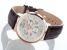 MONTRE Homme Haas & Cie. Made Suisse 1848. Plaquée or Chrono  Date 389,00€ Neuve