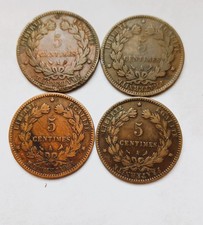 Pièce de 5 centimes Cérès 1897 A (lot de 4) (B17 29)