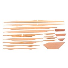 17pcs trousse en bois de bretelle pour 41''Acoustic / Folk Guitar Luthier