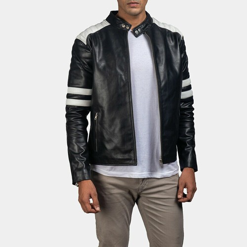 Veste noire café racer - veste,