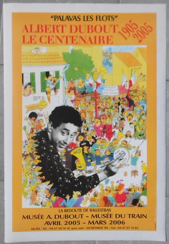 Affiche expo albert dubout - expo,