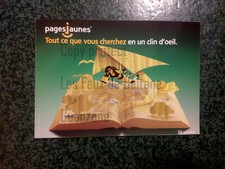 PAGES JAUNES PARAPENTE EN PAPIER pub advert carte postale postcard