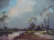 Peinture D'Art - Paysage Fluvial - Lutz !