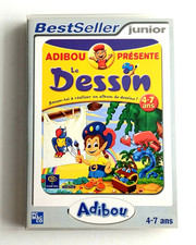 Adibou présente Le Dessin – Jeu PC / Mac – VF – Bon état – 4-7 ans – Coktel