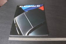 (MC1/I) Grande Brochure BMW M3 M3 cabriolet M5 1988