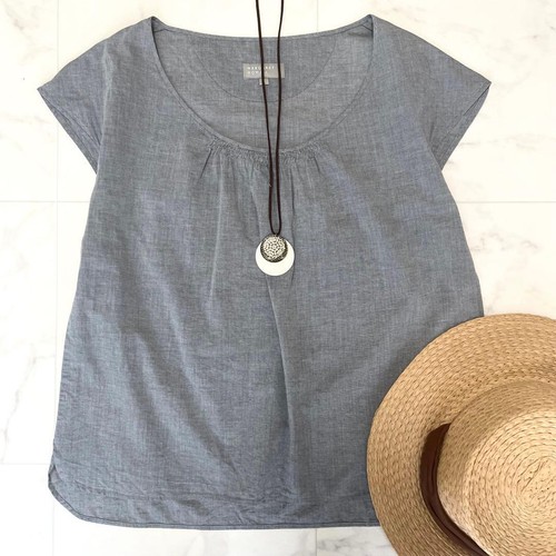 Chemisier gris manches - chemisier,