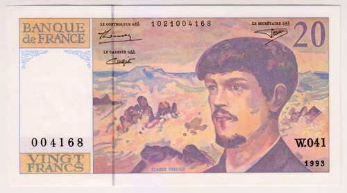 1993 france francs - france, 20