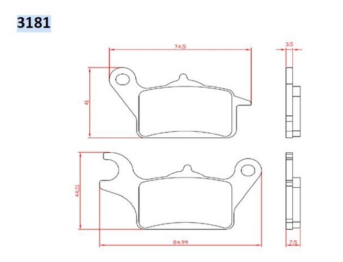 Plaquettes frein kh708 - plaquettes,