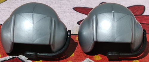 Playmobil casques gris - x2,