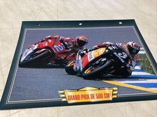 Discipline moto grand prix 500 cm3 course fiche carte passion collection Atlas