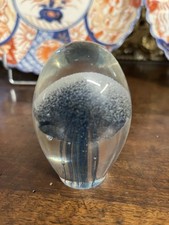 SULFURE MEDUSE FORME OEUF PRESSE PAPIER EN VERRE