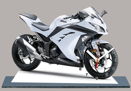 Horloge moto miniature - horloge,
