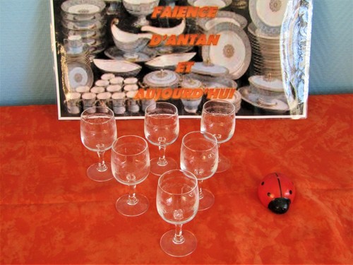 Verres liqueur en - 6, cristal