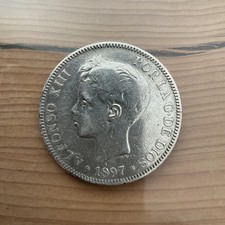 5 PESETAS 1897  ALFONSO XIII