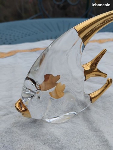 Sculpture murano poisson avec