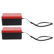  2 Pcs Caisse De Pêche Boîte À Appâts Kit Leurre Conteneur D'appâts