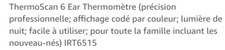 thermomètres auriculaire, thermoscan, nouveau né, veilleuse, hygiène,  braun ,