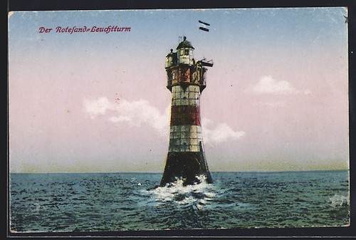 Carte postale phare sable - de,
