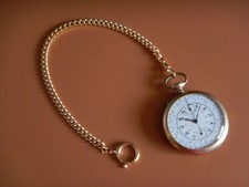CHAÎNE PLAQUÉ OR GILETIÈRE POUR MONTRE DE POCHE À GOUSSET NEUVE