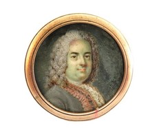 Très petite MINIATURE du milieu du XVIIIeme.  2,6 cm !  Marquée au dos SOLDINI.