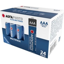 Pile AAA LR3 AgfaPhoto lot de 24 piles AAA LR03 alcaline 1.5V pack économique