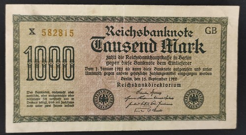 Allemagne billet 1000 mark - allemagne, de