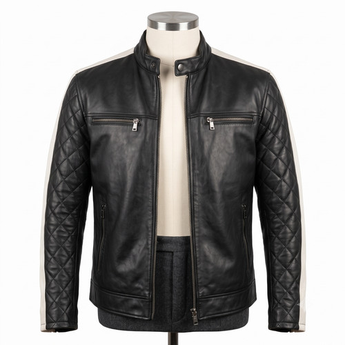 Veste cafe racer homme - , en