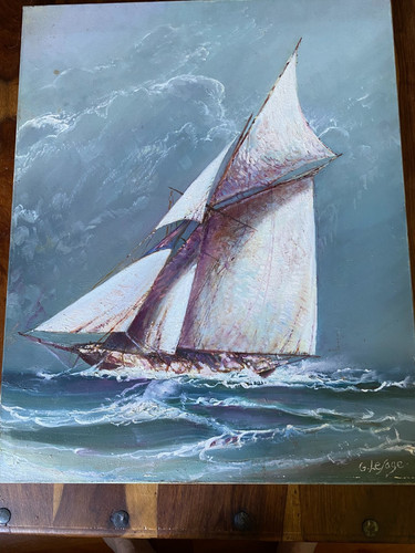 Peinture huile sur toile - l,