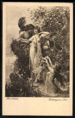 Carte postale artiste hans - carte,