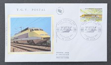 FRANCE 1984 FDC 1 JOUR TIMBRE 2334 MISE EN SERVICE DU TGV POSTAL TRAIN