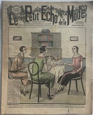 LE PETIT ECHO DE LA MODE n° 10 du 8 Mars 1925 revue ancienne Robe Chapeau