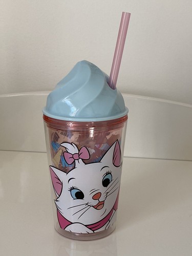 Verre paille marie disney - verre,