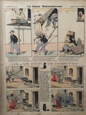 IMAGE D'EPINAL N° 3098 LA CANNE MALENCONTREUSE ET UN COUP DE CHIEN