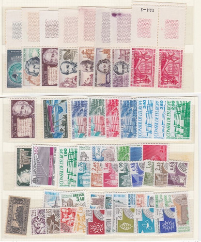 Lot timbres neufs - timbres, +