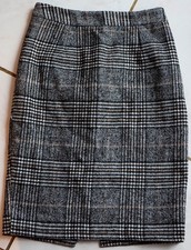 Jupe crayon "In August 19Th" - Taille 36 - Motif prince de galle, pieds de poule