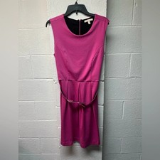 Elegant pink sleeveless dress - elegant,