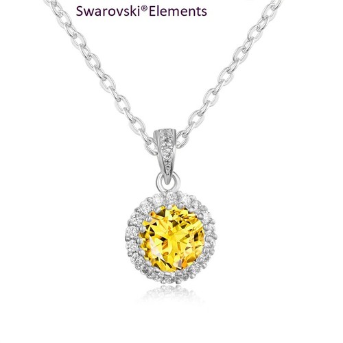 Collier chaîne pendentif rond