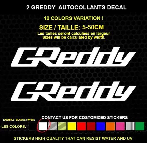 Greddy autocollant - greddy,
