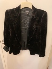 Zara Velvet Blazer With Print