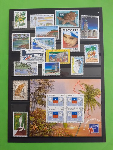Mayotte beau lot de - de, timbres