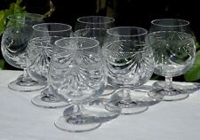 Cristallerie de Lorraine - Service de 6 verres à cognac en cristal modèle Gérard