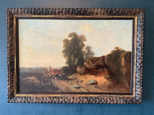 Tableau ancien huile sur toile - huile,