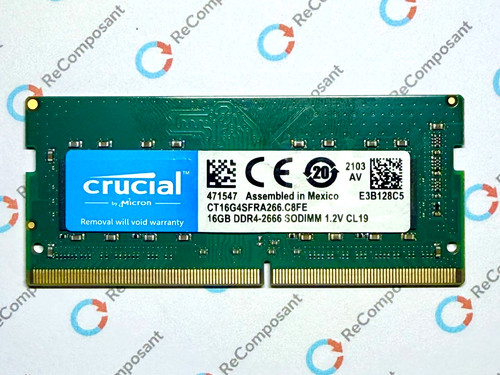 16go ram portable - 16go, crucial