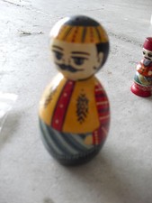 Unique hand painted wood asian - painted,