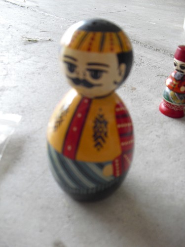 Unique hand painted wood asian - hand,