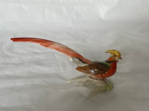 Faisan porcelaine polychrome