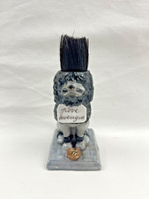 Essuie-plume en porcelaine, figurine de chien